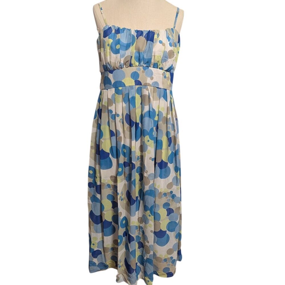 Y2K Dress High Waist Abstract Dot Smocked Vintage Jonathan Martin Dopamine Dress